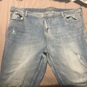 American Rag Distressed Hem Size 24 Jeans